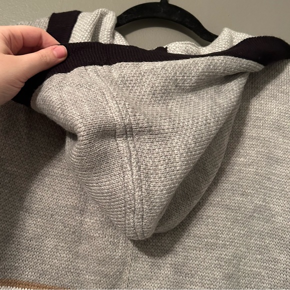 NWT Anne Klein XL Heather Grey Poncho Jacket Zip-Up Heavyweight Sweater Hoodie - Picture 15 of 15